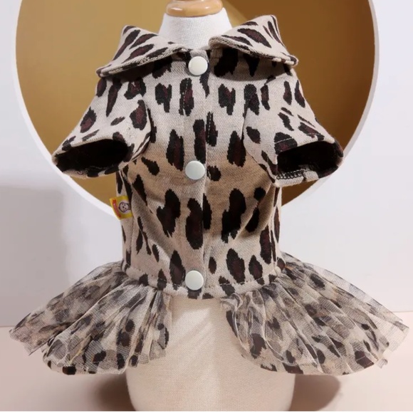 Leopard Print Pet Dress - Picture 4 of 10
